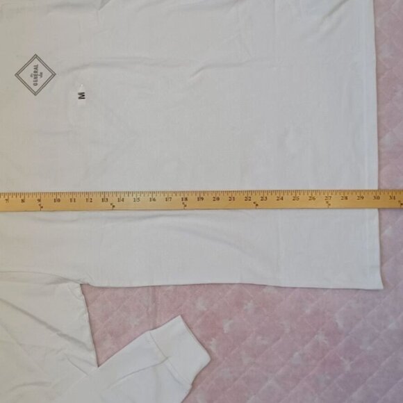 Vans The General Long Sleeve White Shirt Men’s Medium NWT - VN0ACJWHT - Picture 9 of 14
